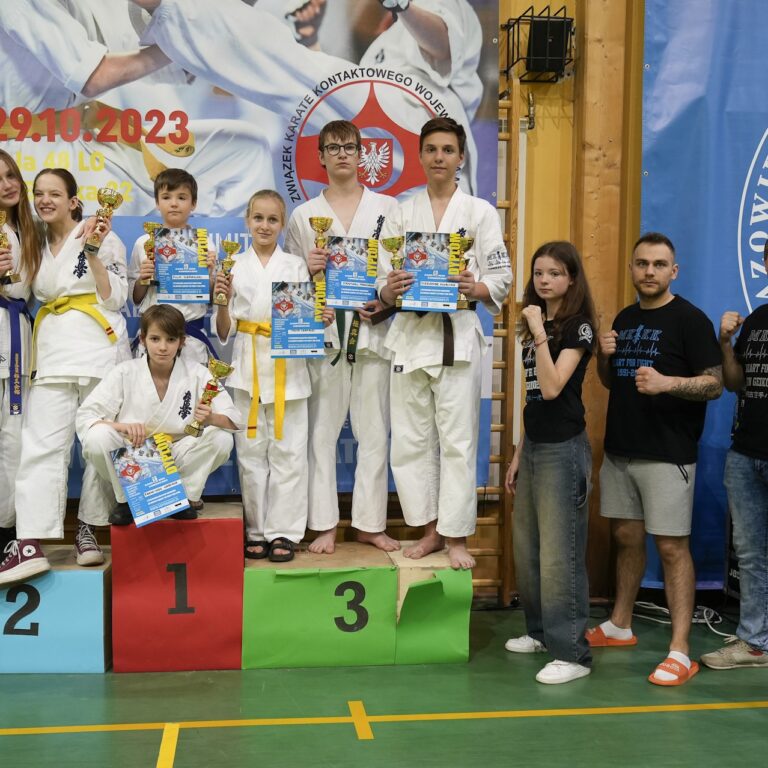 WARSZAWSKA OLIMPIADA MŁODZIEŻY KARATE KYOKUSHIN 2023 – MEDALIŚCI MKKK KUMITE I KATA